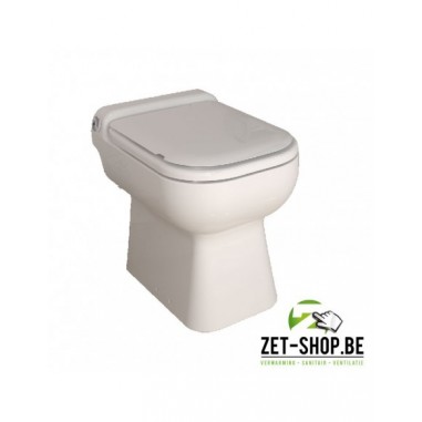 Sanibroyeur SFA Sanicompact Luxe  ECO+  WIT Toilet met zitting en vergruizer