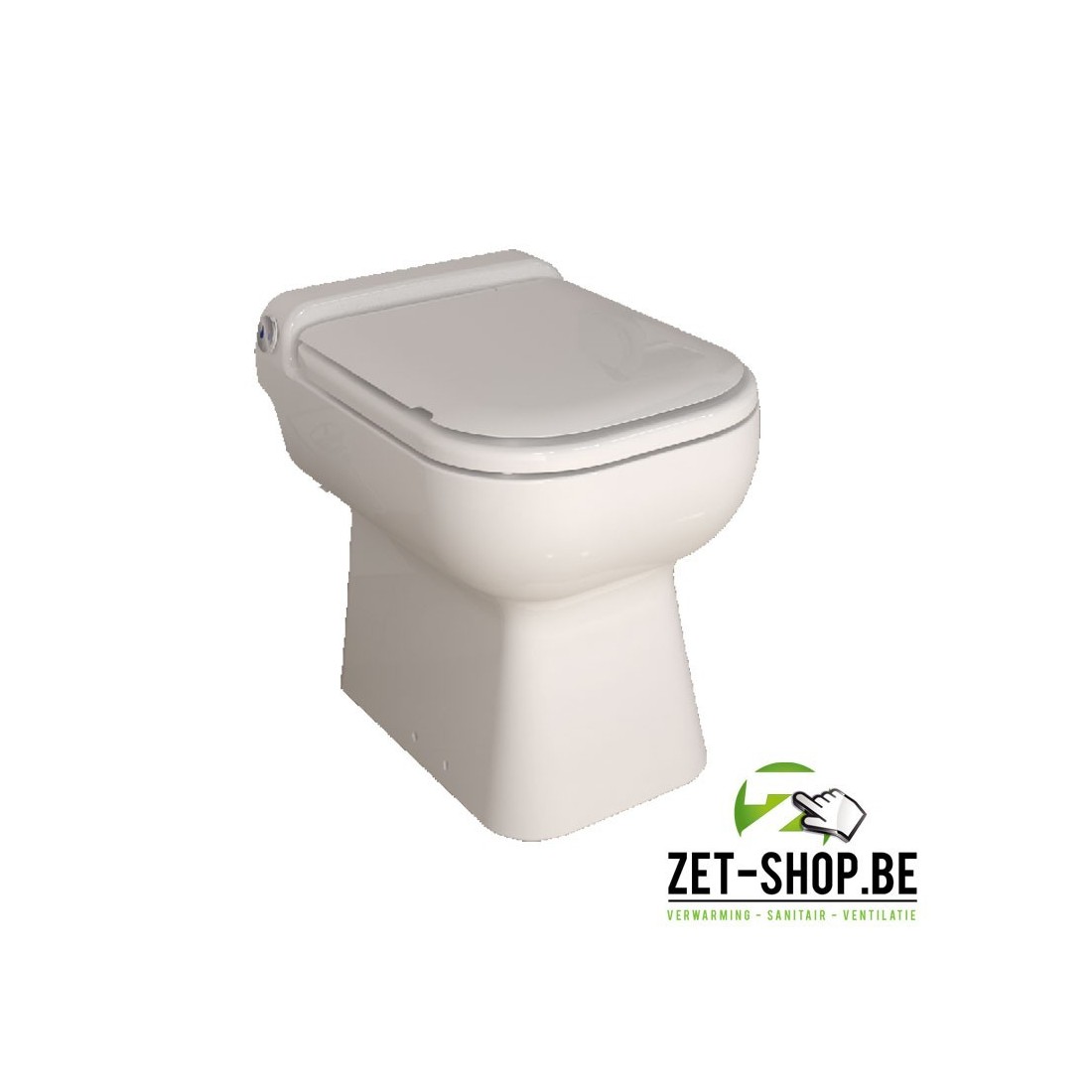 schuif drijvend Uitgestorven Sanibroyeur SFA Sanicompact Luxe ECO+ WIT Toilet met zitting en vergruizer