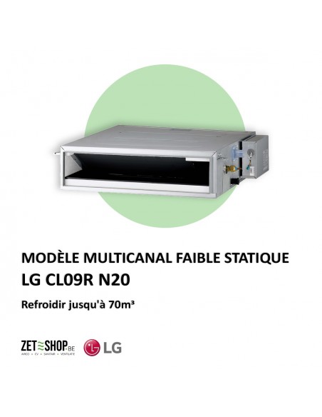 LG CL09F N50 Multi Modèle gainable Basse pression statique
