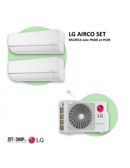 LG Pack Climatiseur MU2R15 avec PM05 et PC09
