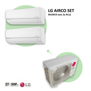 LG AIRCO set  MU3R19 met 2 x PC12