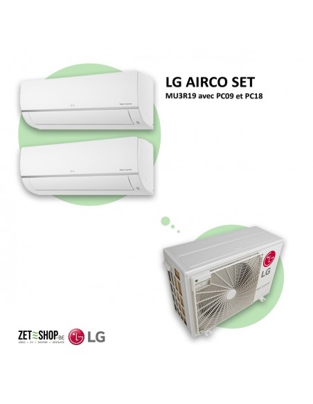 LG Pack Climatiseur MU3R19 avec PC09 et PC18
