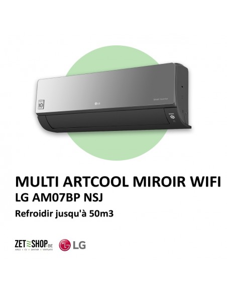 LG AM07BK NSJ Multi Artcool Mirror WiFi unité murale