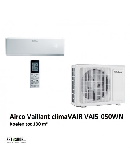 Airco climaVAIR VAI5-050WN single split 5,3kW koelen 5,57kW verwarmen