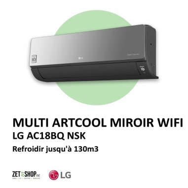 LG AC18BK  NSK Multi Artcool Mirror WiFi unité murale