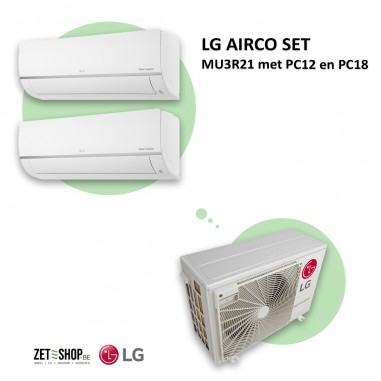 LG AIRCO set  MU3R21 met PC12 en PC18