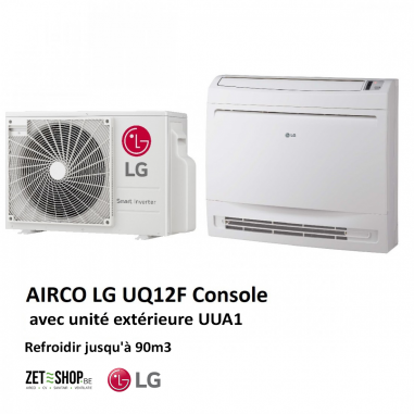 Airco LG UQ12 Single Split - 3,5KW koelen 4KW verwarmen, consolemodel