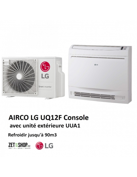Airco LG UQ12 Single Split - 3,5KW koelen 4KW verwarmen, consolemodel